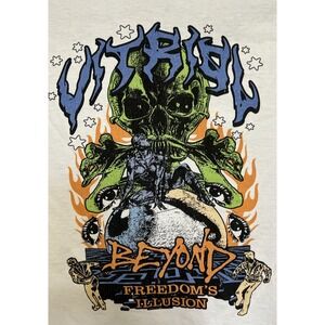 VITRIOL Beyond Freedoms Illusion White‎ Long Sleeve Size M